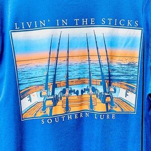 Southern Lure Blue Long Sleeve UV Fishing Shirt